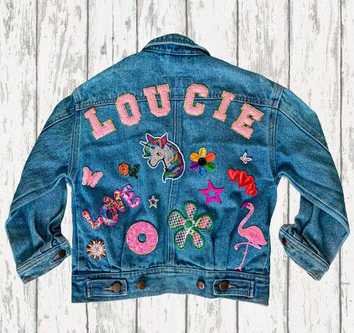 Personalized Patch Denim Jacket